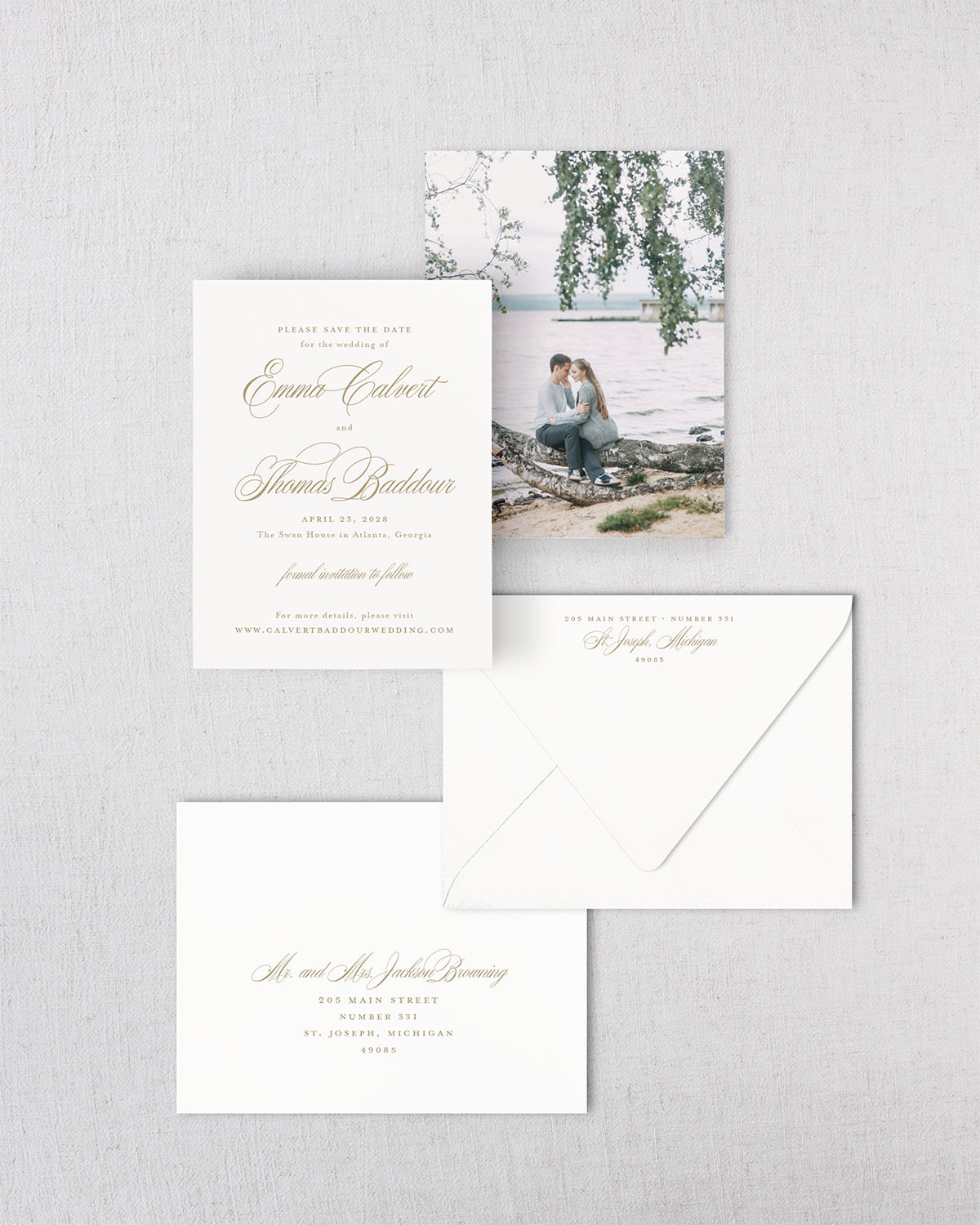 The Veranda Collection | Classic Save the Date Card