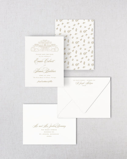 The Veranda Collection | Classic Save the Date Card