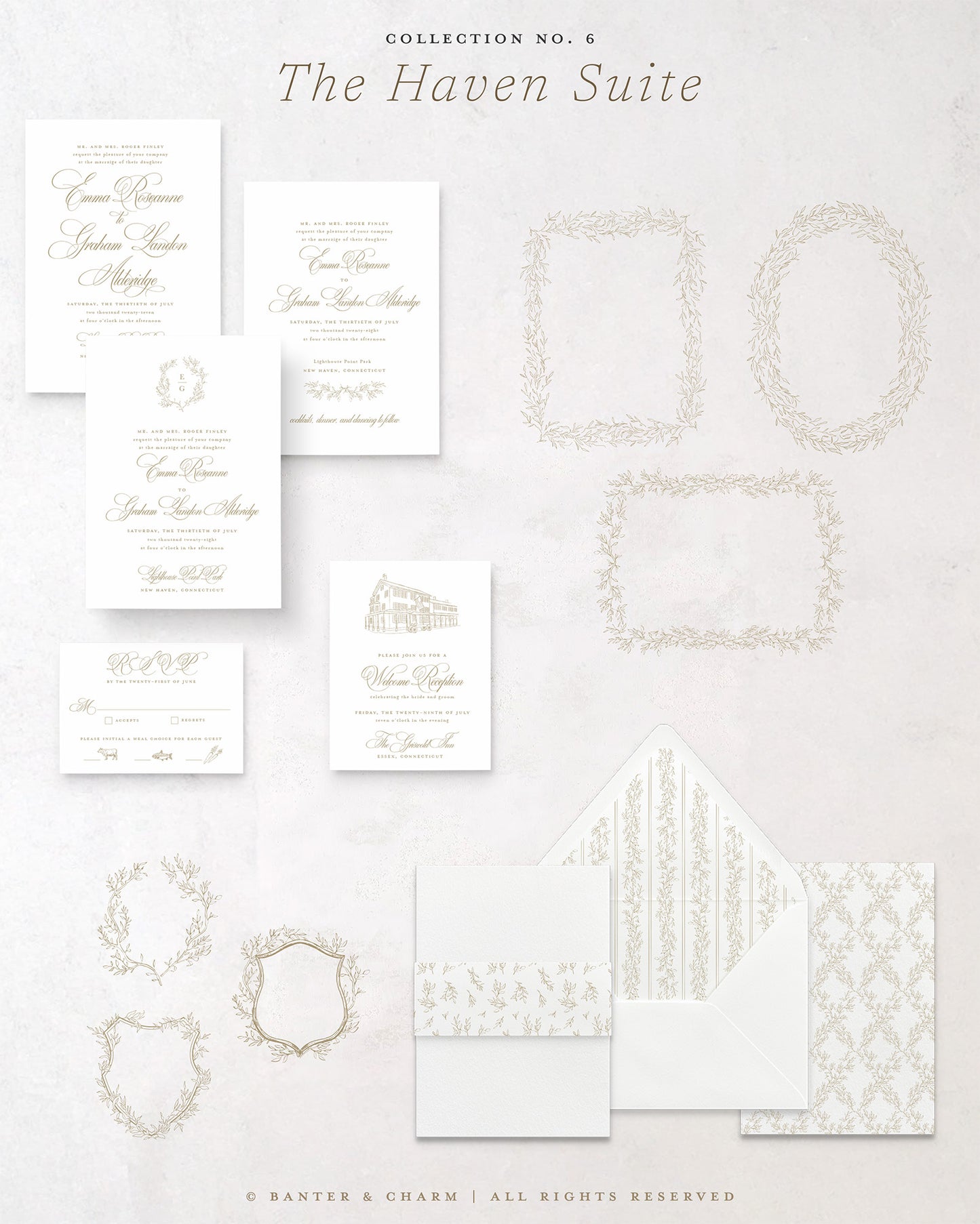 The Haven Collection | Wedding Invitation Suite