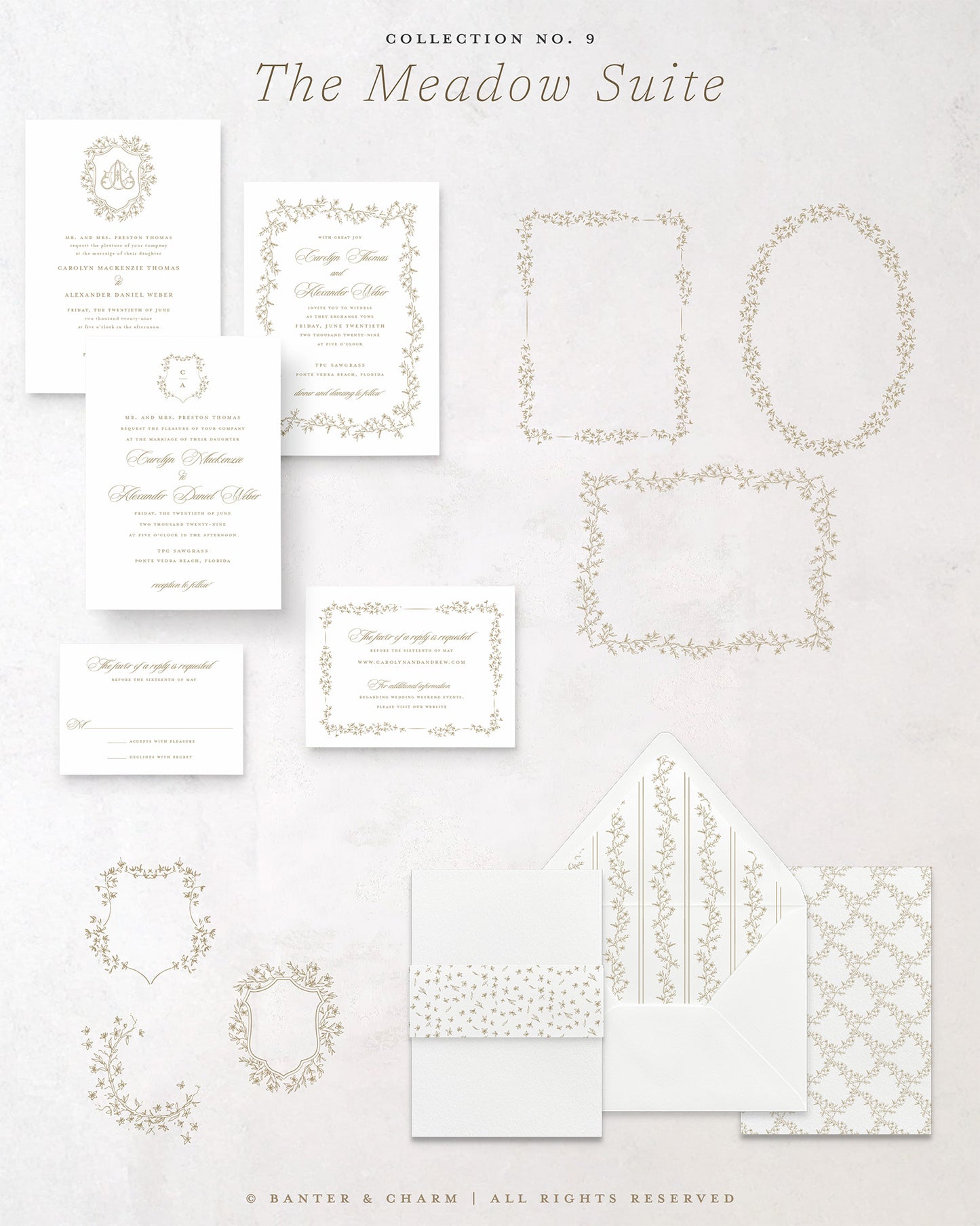 The Meadow Collection | Wedding Invitation Suite