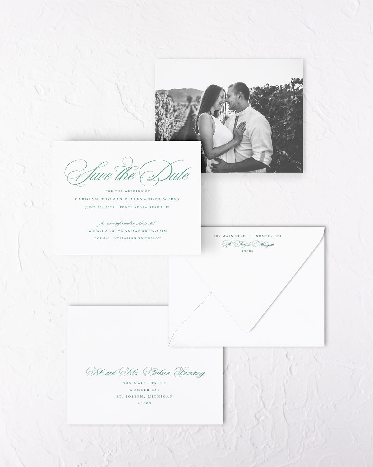The Meadow Collection | Classic Save the Date Card