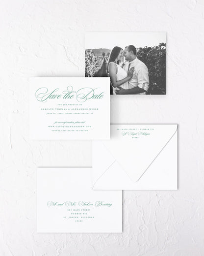 The Meadow Collection | Classic Save the Date Card