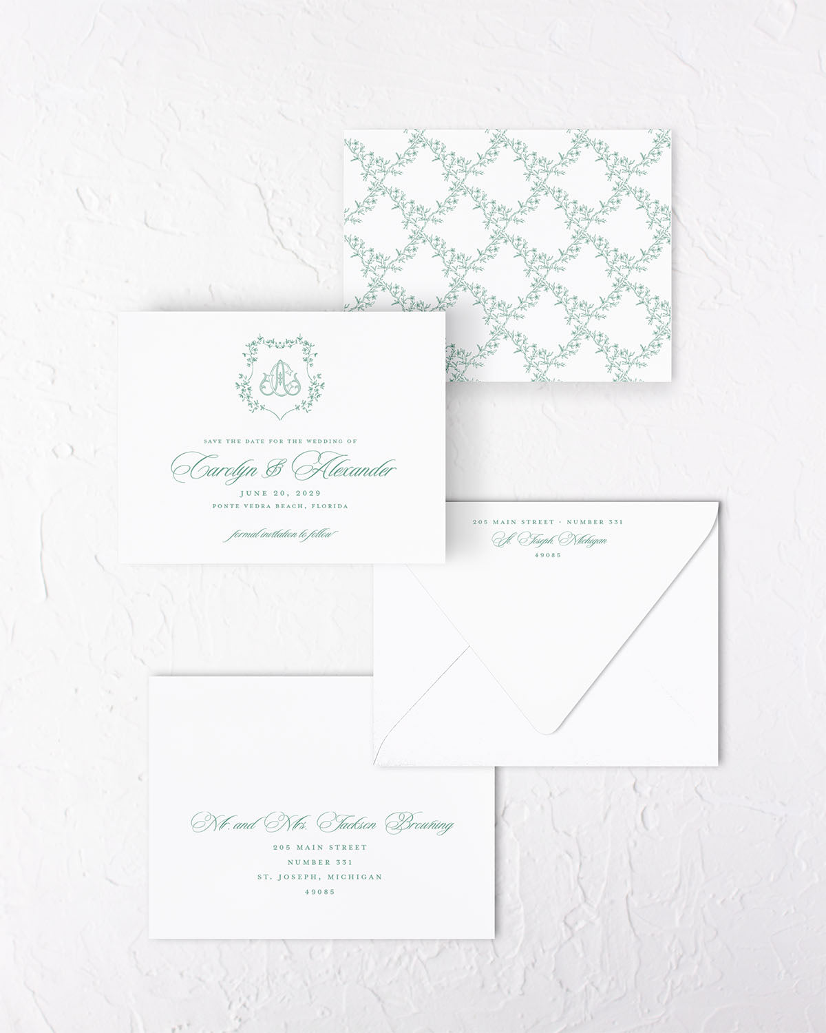 The Meadow Collection | Classic Save the Date Card