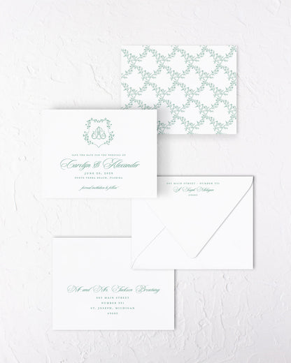 The Meadow Collection | Classic Save the Date Card