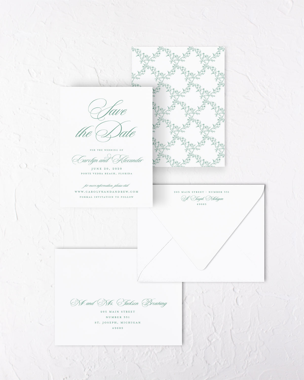 The Meadow Collection | Classic Save the Date Card