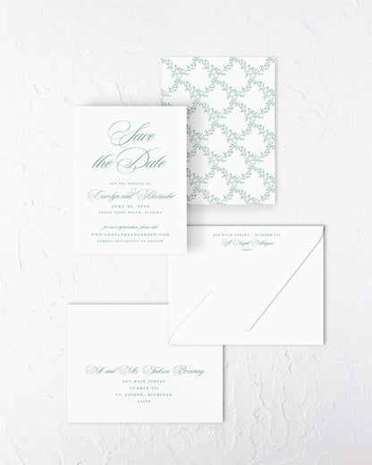 The Meadow Collection | Classic Save the Date Card