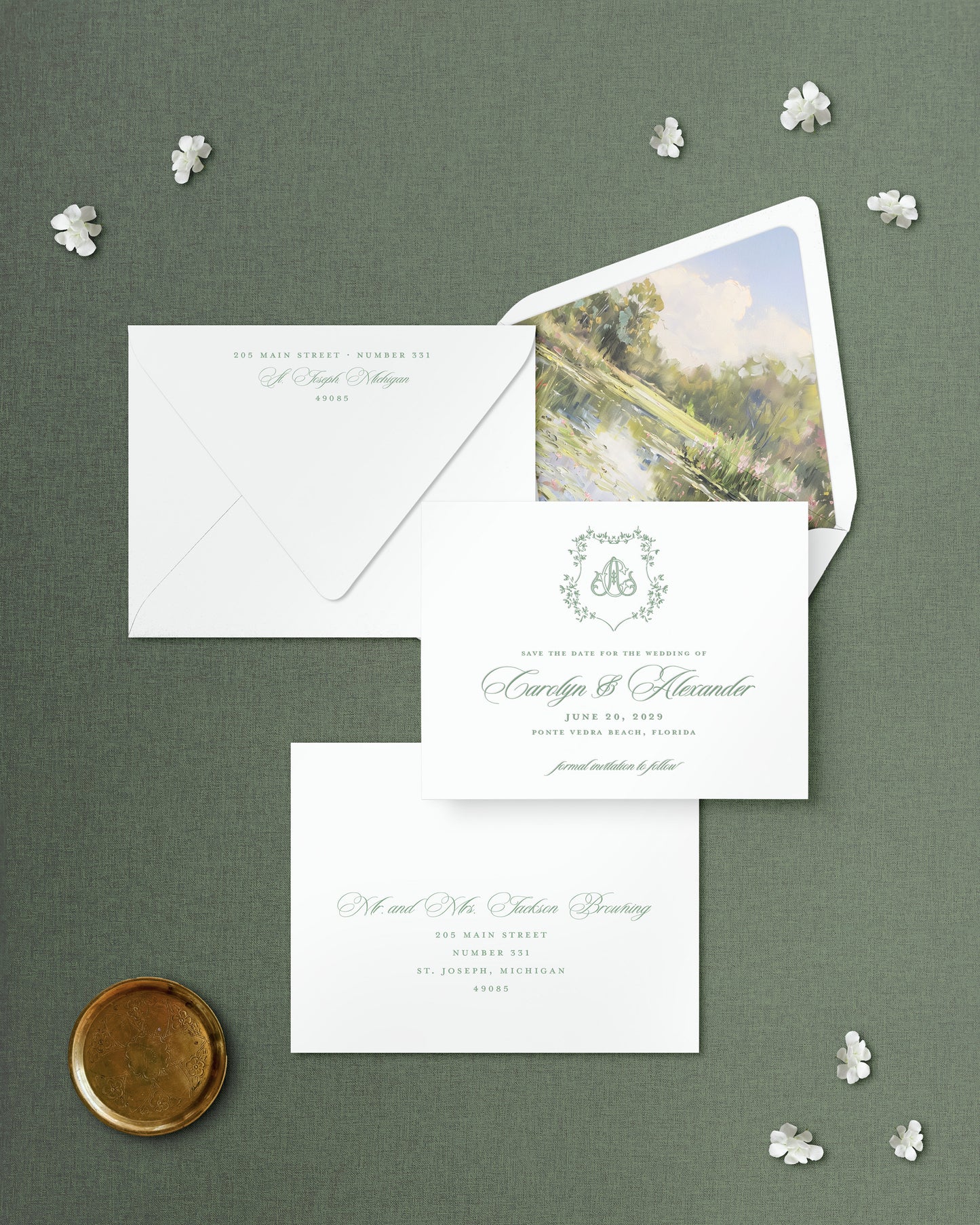 The Meadow Collection | Classic Save the Date Card